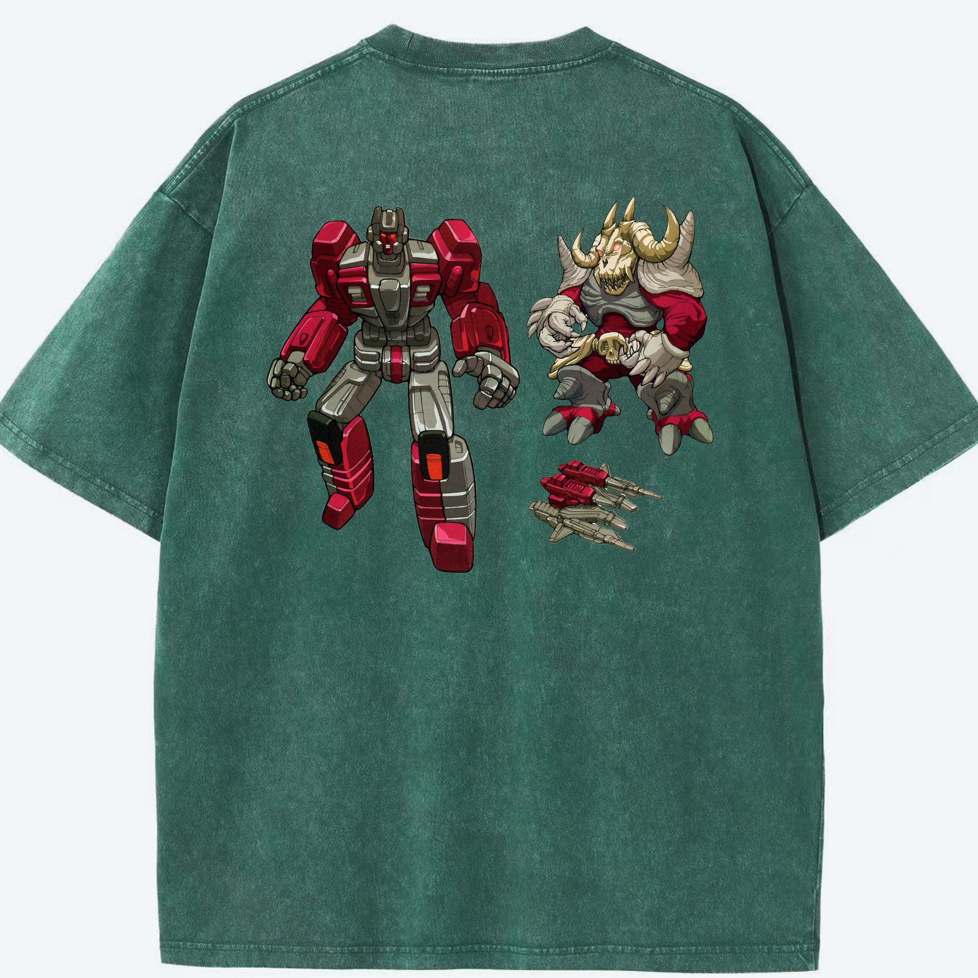 （画像用）  綿100% ヴィンテージ風 半袖Tシャツ（背面プリント）